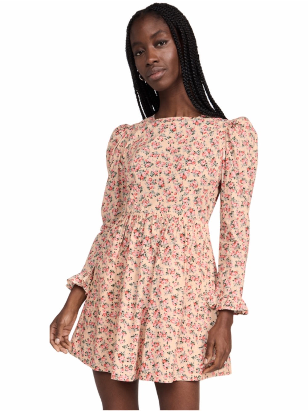 Batsheva x Laura Ashley Mini Prairie Liberty Crosby Rose Printed Dress 6